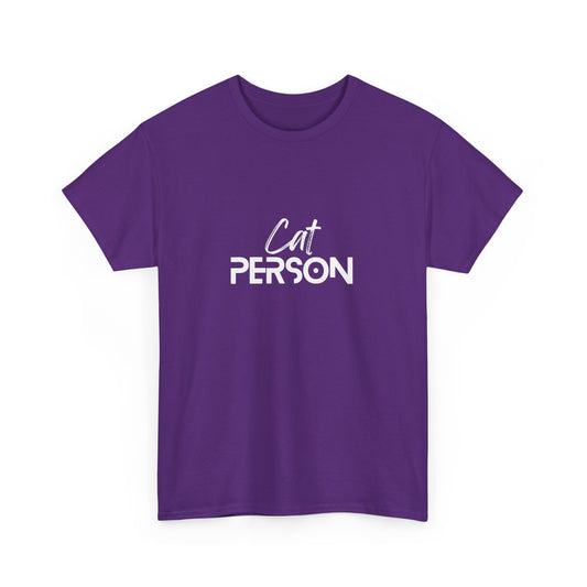 "Cat person" Unisex Cotton Tee