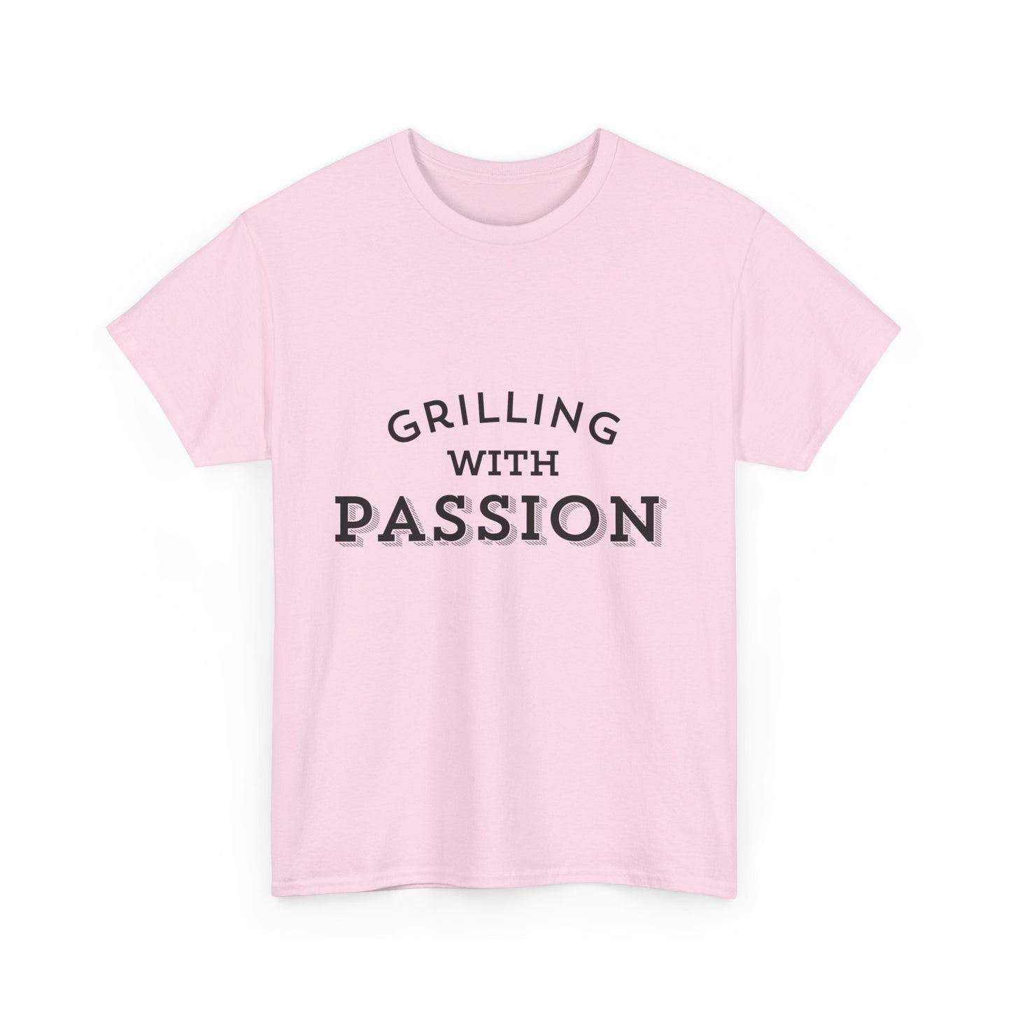 "Grilling with passion." Unisex Cotton Tee