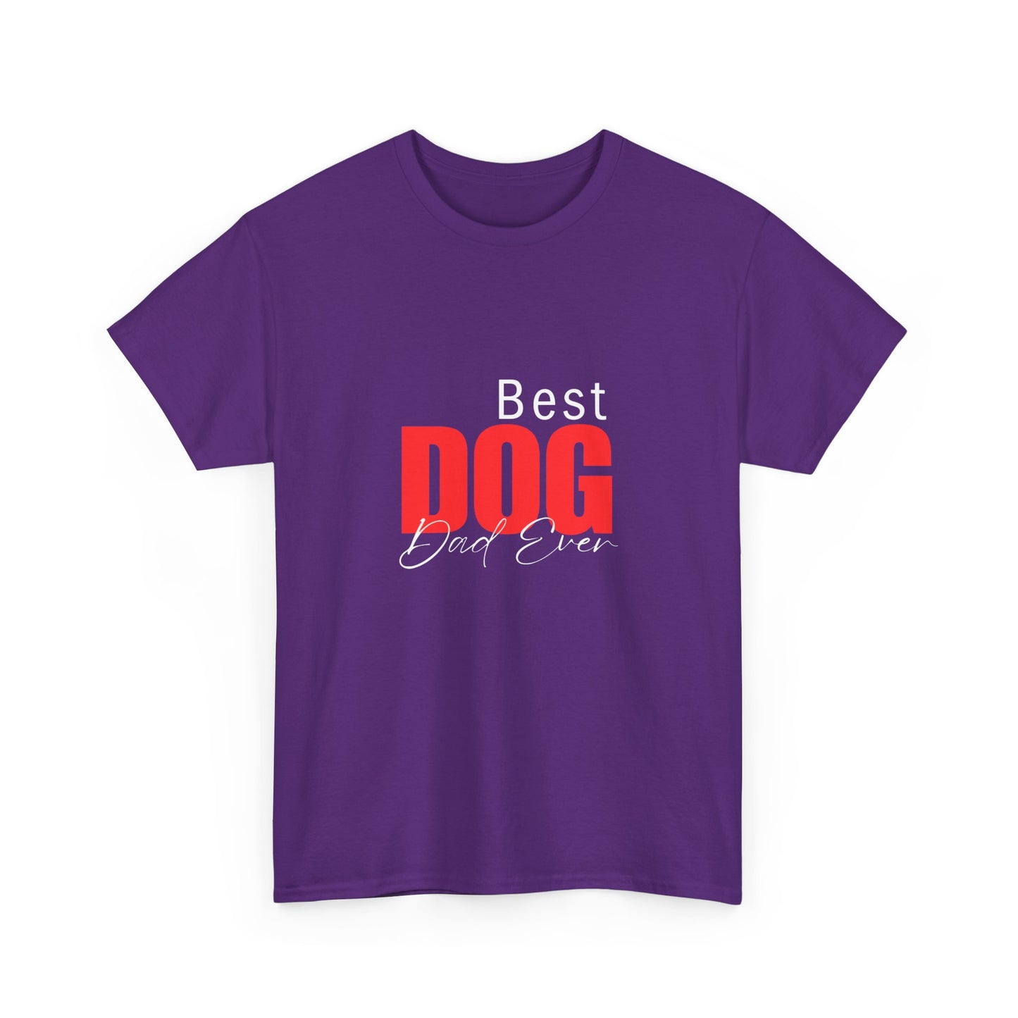 "Best dog dad ever" Unisex Cotton Tee