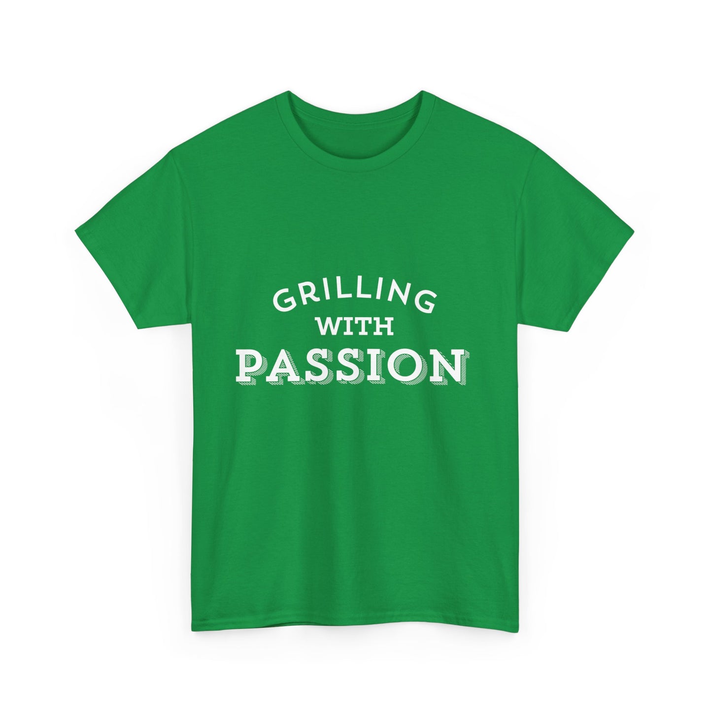 "Grilling with passion." Unisex Cotton Tee