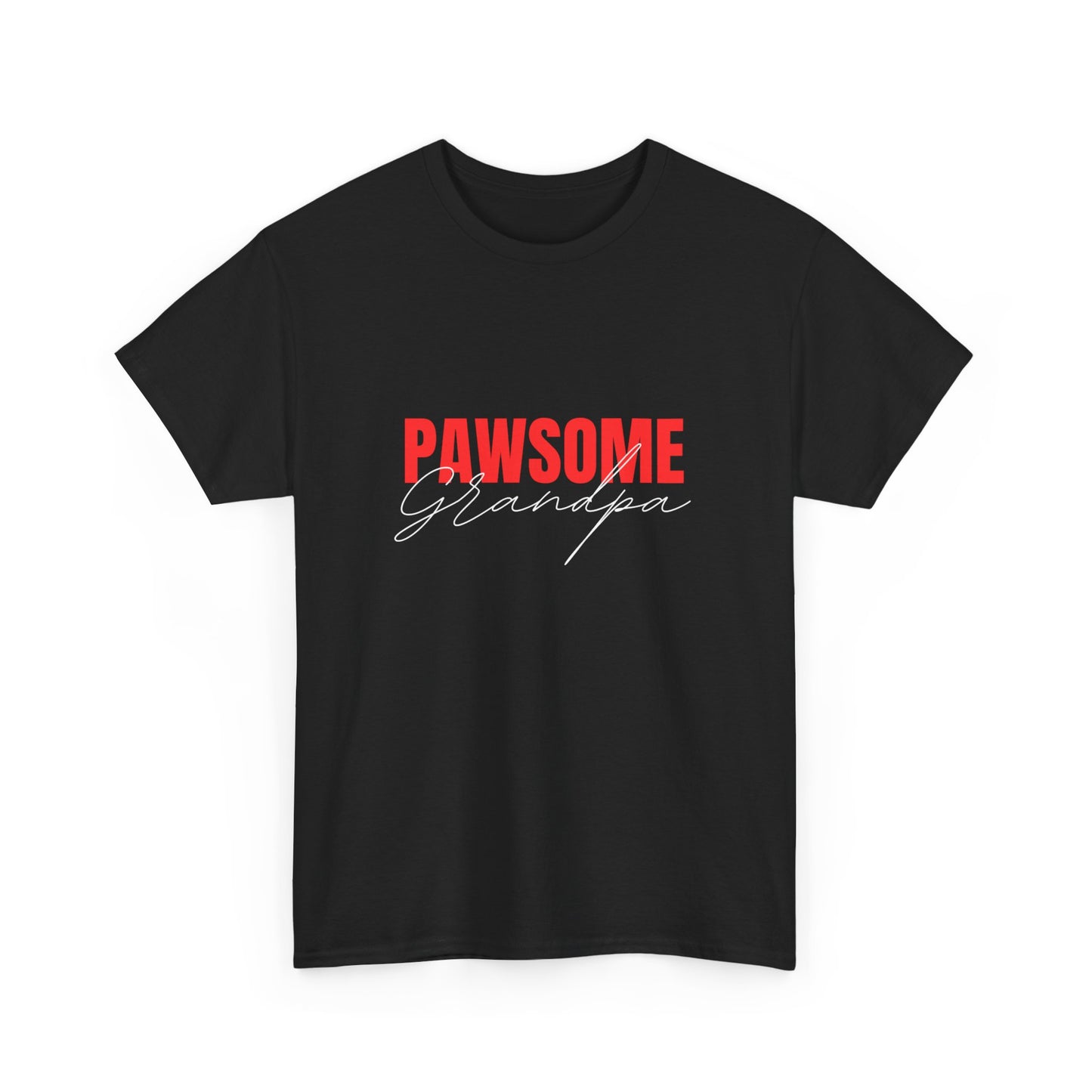 "Pawsome grandpa" Unisex Cotton Tee