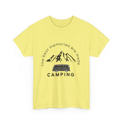 "The best memories are made camping" Unisex Cotton Tee