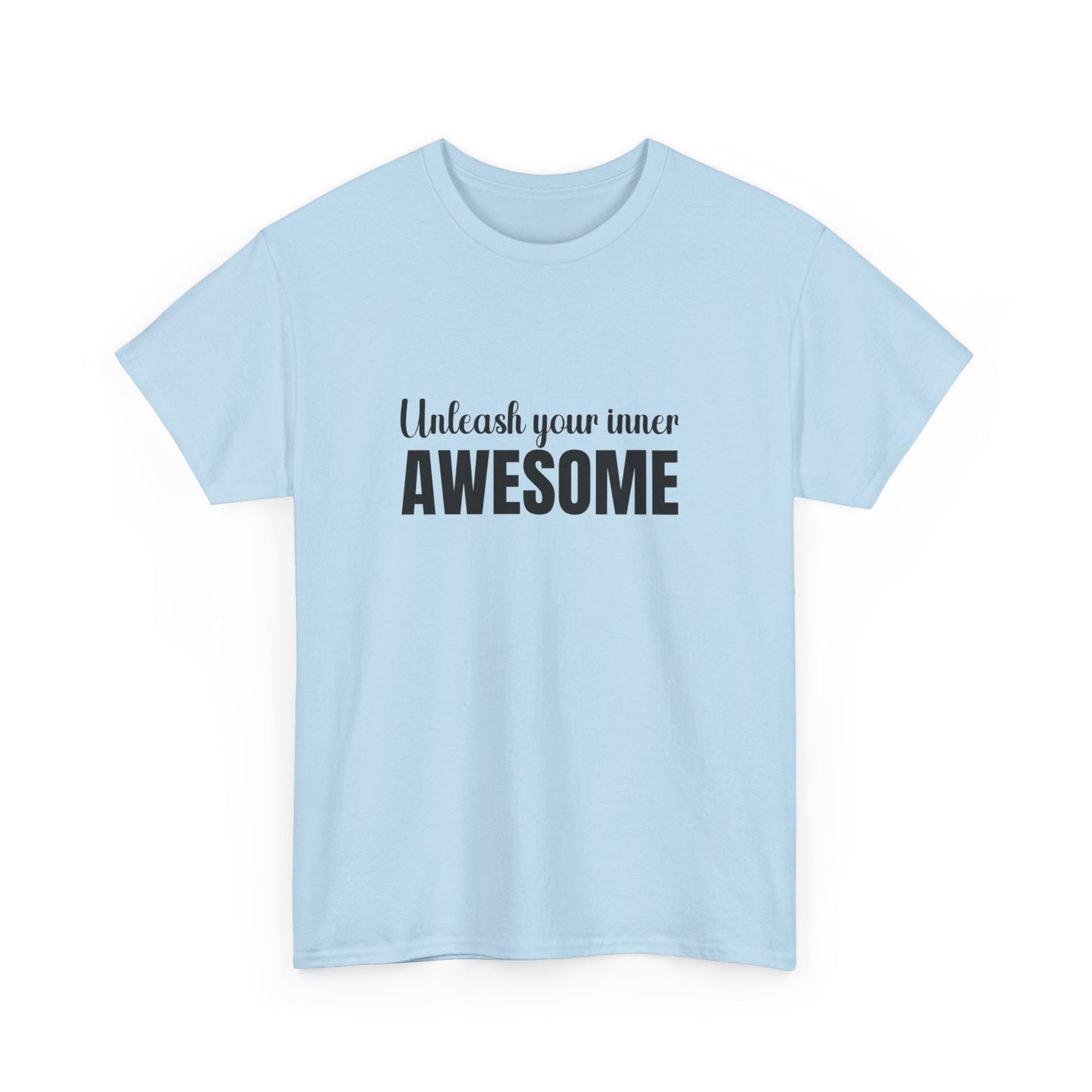 "Unleash your inner awesome" Unisex Cotton Tee