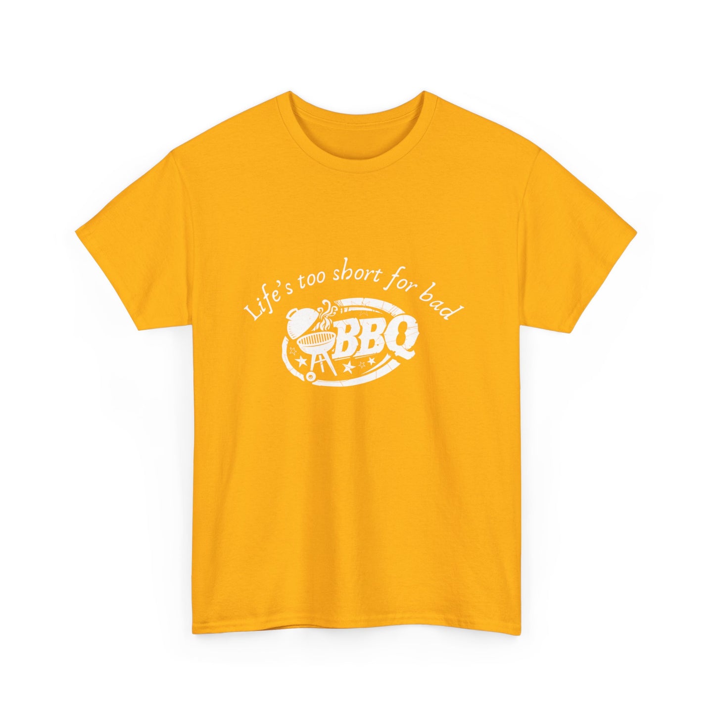 "Life's too short for bad BBQ." Unisex Cotton Tee