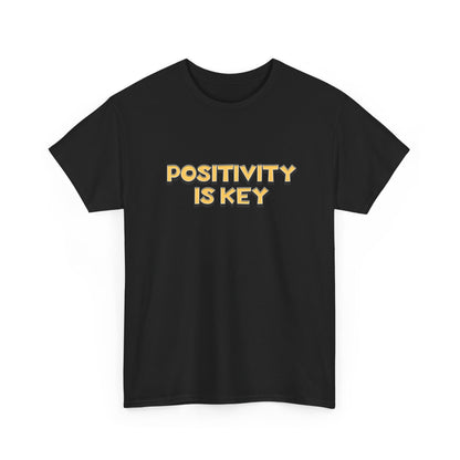 "Positivity is key" Unisex Cotton Tee