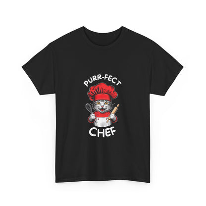 "Purr-fect chef" Unisex Cotton Tee