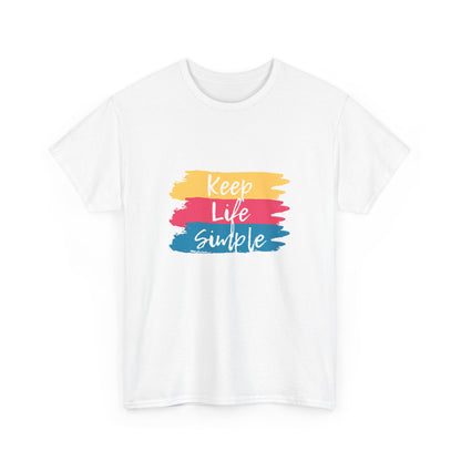 "Keep life simple" Unisex Cotton Tee