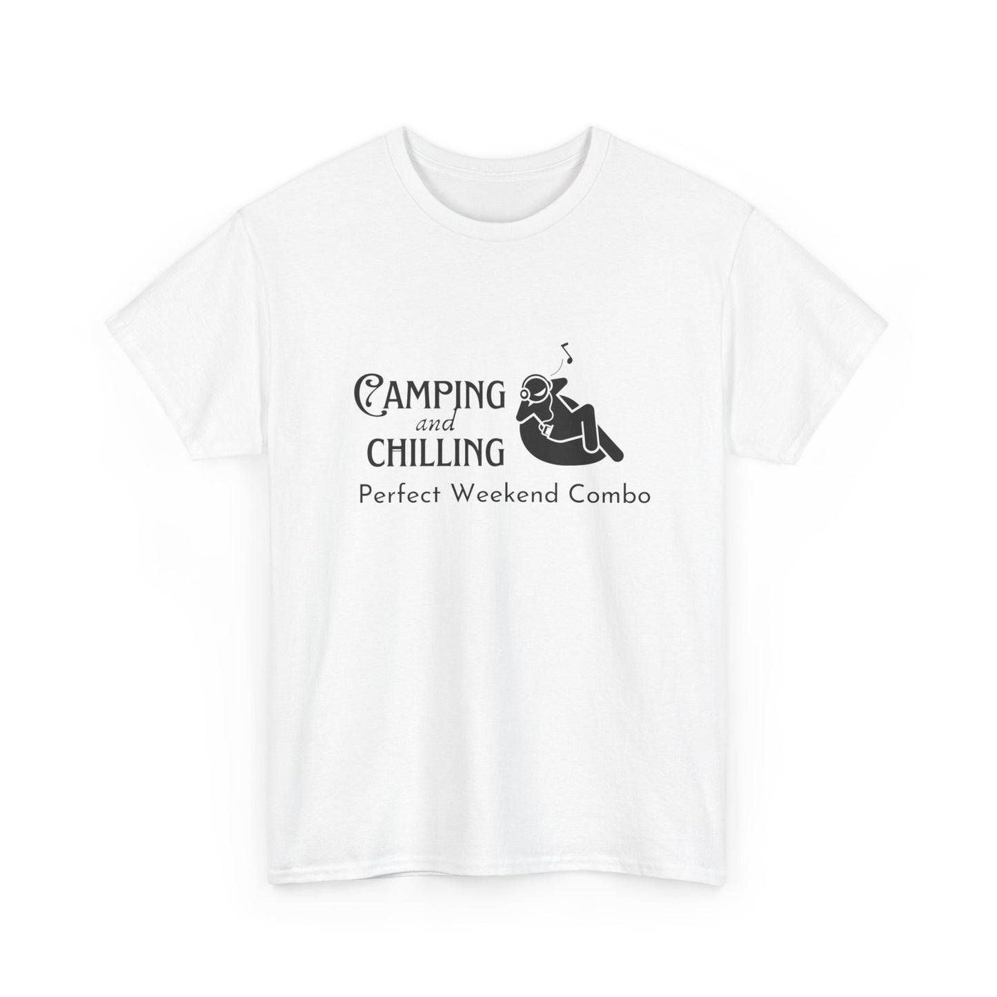 "Camping and Chilling: Perfect Weekend Combo" Unisex Cotton Tee