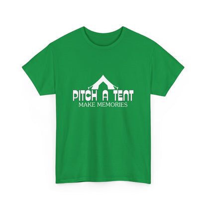 "Pitch a Tent, Make Memories" Unisex Cotton Tee