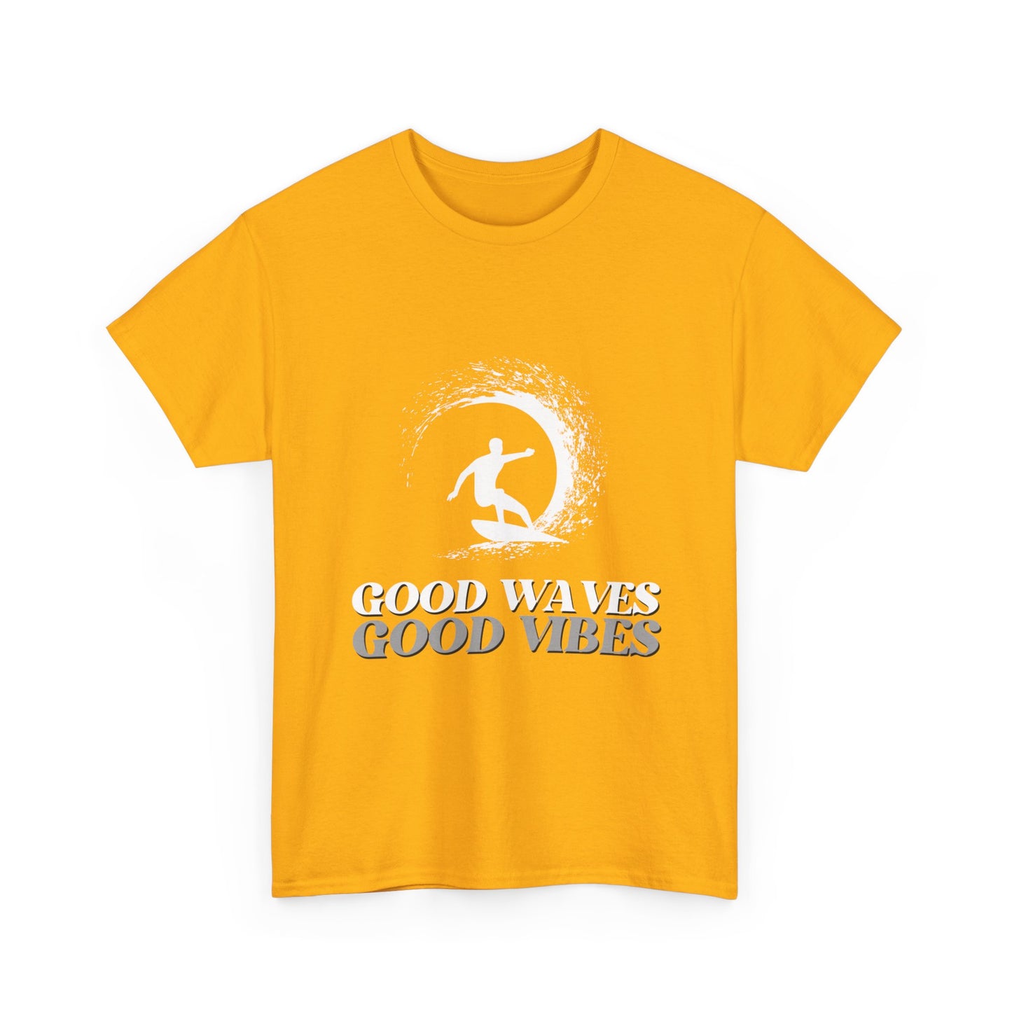 "Good waves good vibes" Unisex Cotton Tee