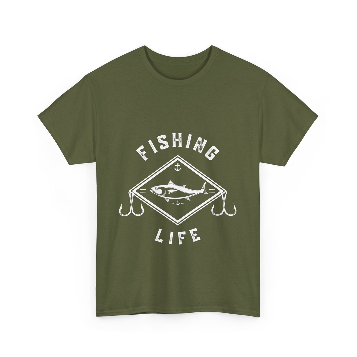 "Fishing life" Unisex Cotton Tee