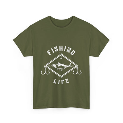 "Fishing life" Unisex Cotton Tee