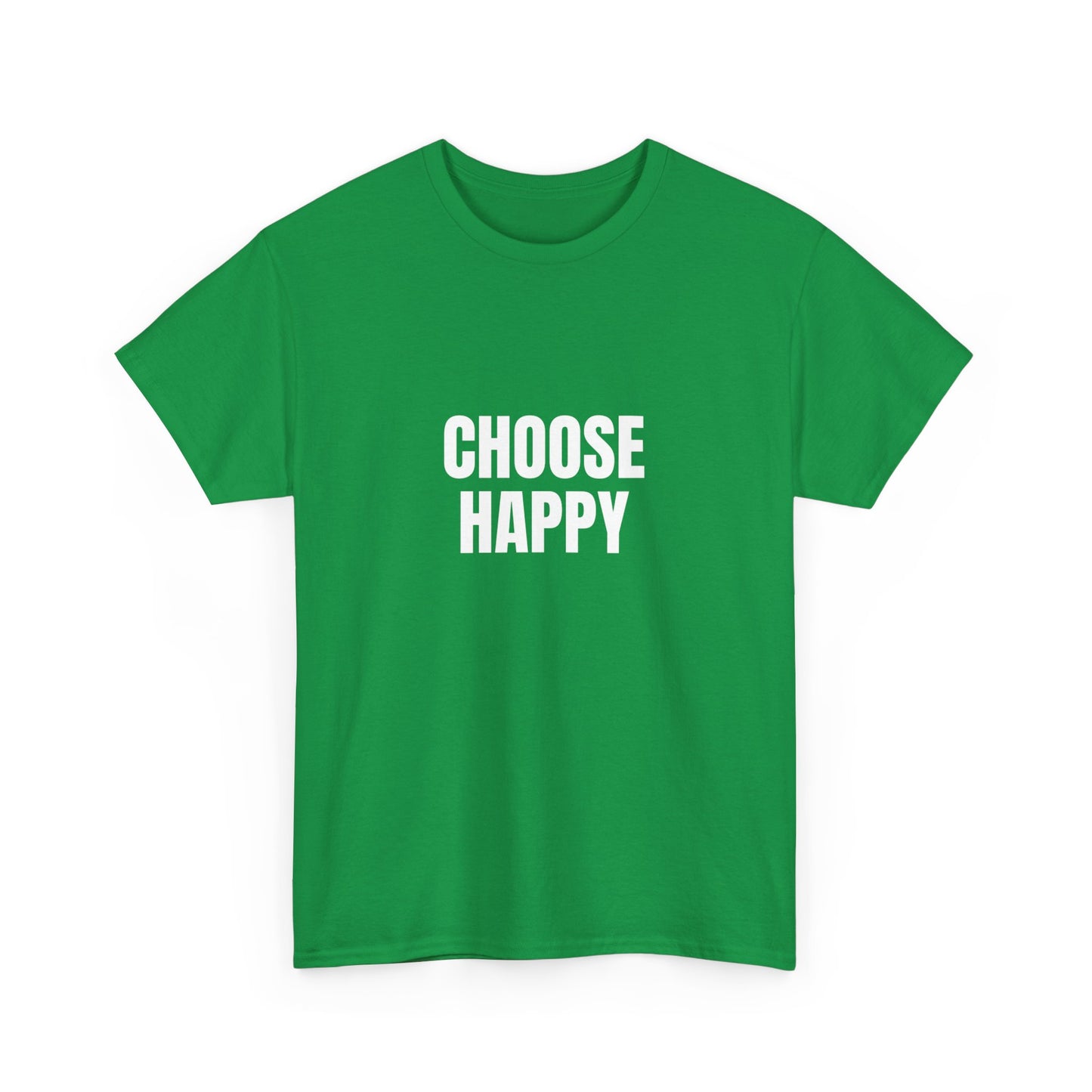 "Choose happy" Unisex Cotton Tee