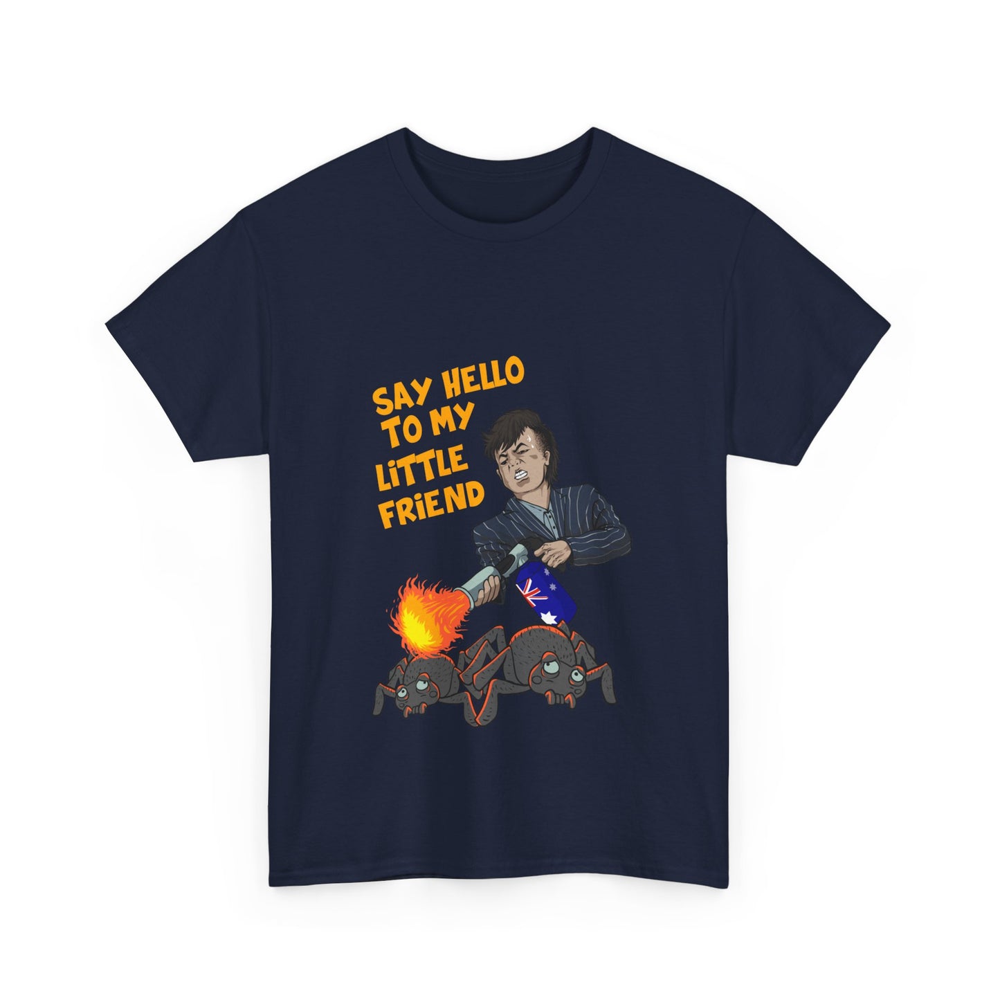 "Say hello to my little friend" Unisex Cotton Tee