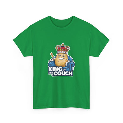 "King of the couch" Unisex Cotton Tee