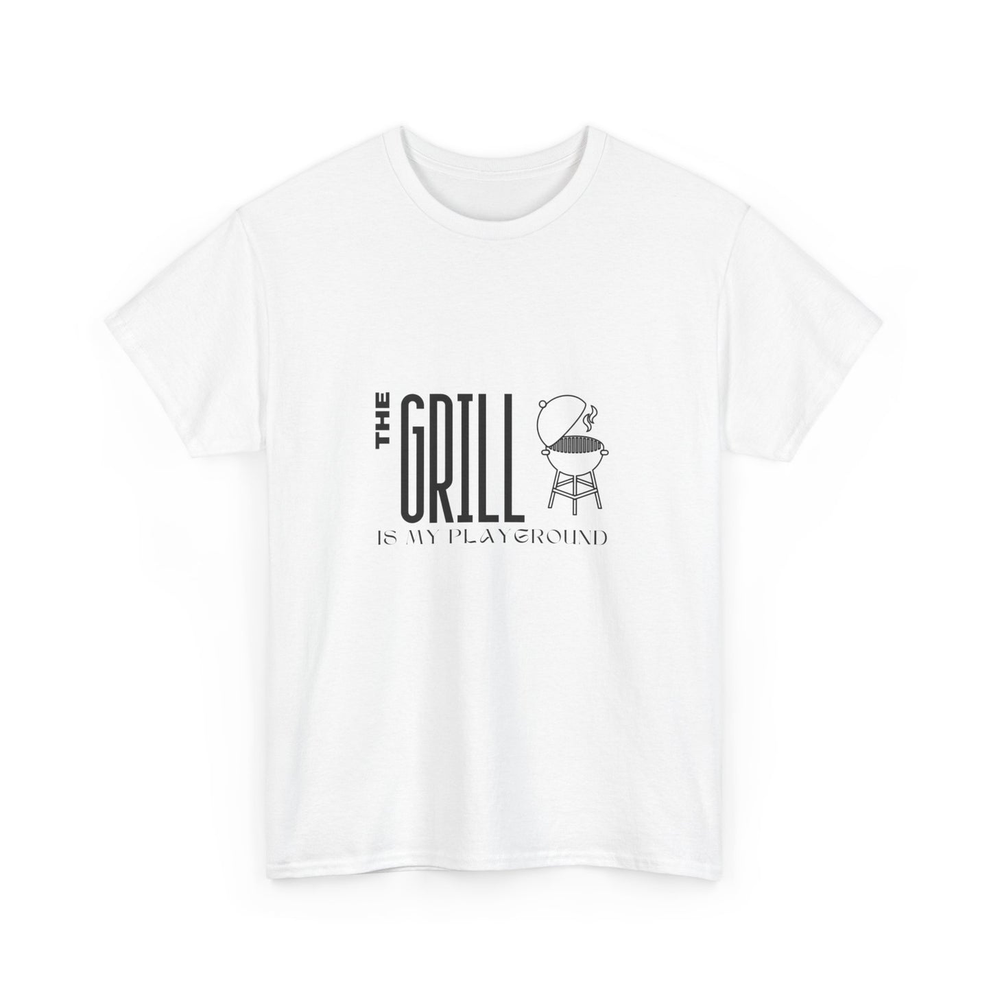 "The grill is my playground." Unisex Cotton Tee