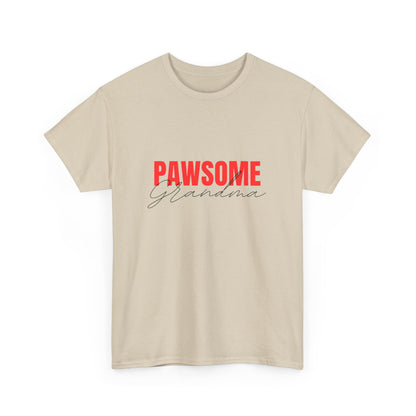 "Pawsome grandma" Unisex Cotton Tee