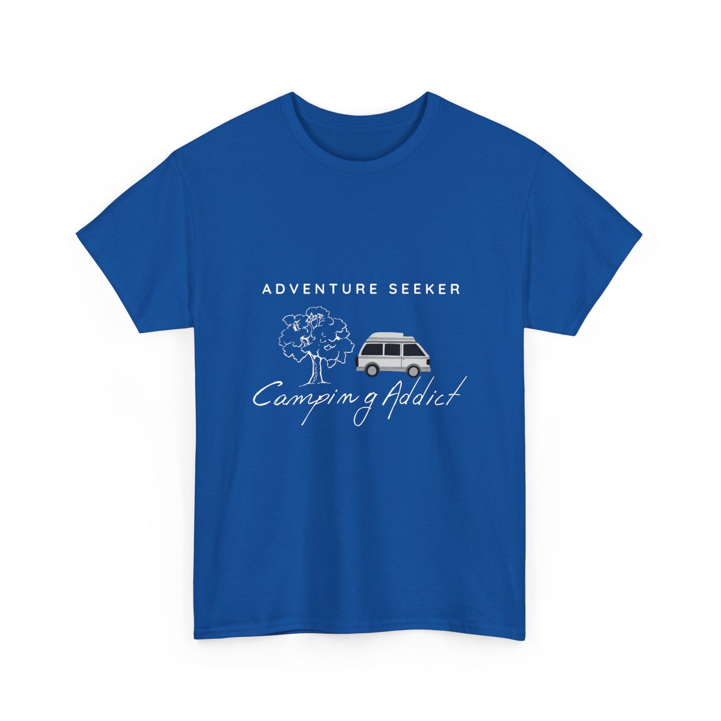 "Adventure Seeker: Camping Addict" Unisex Cotton Tee