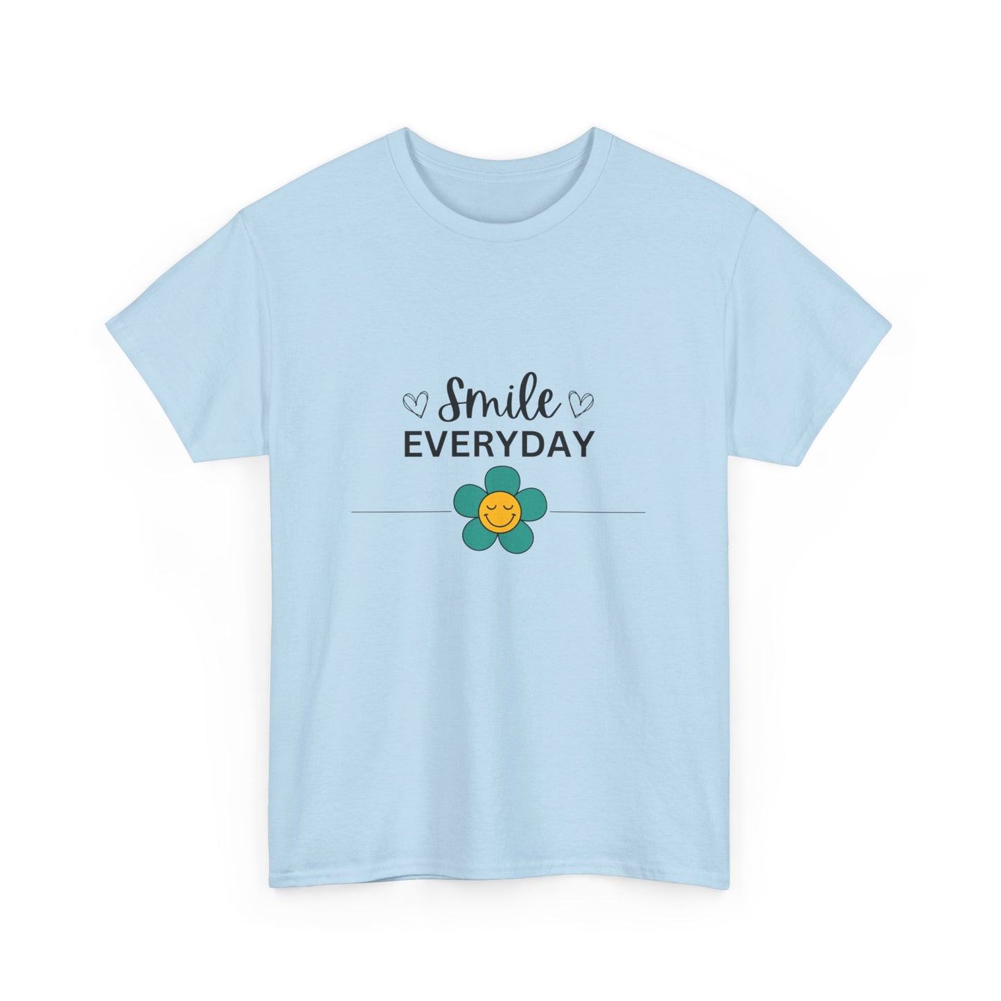 "Smile everyday" Unisex Cotton Tee