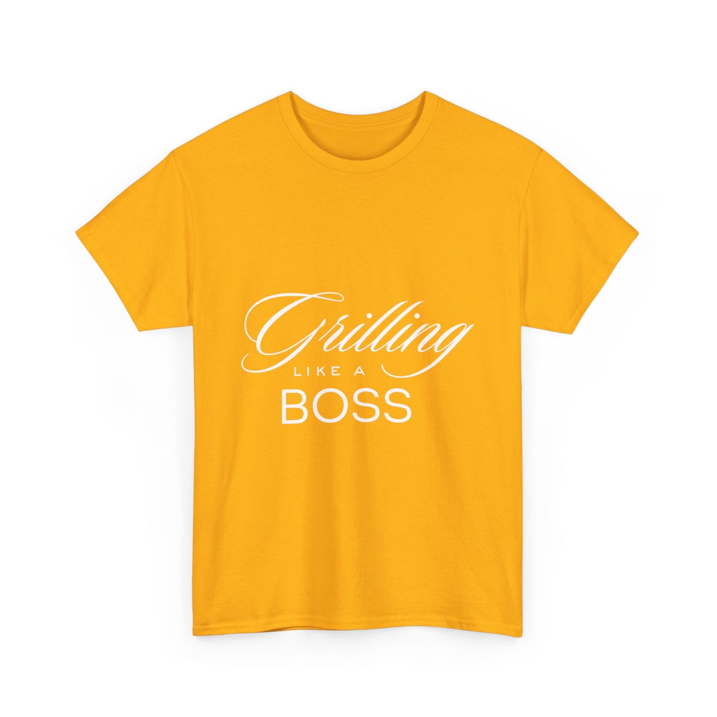 "Grilling like a boss." Unisex Cotton Tee