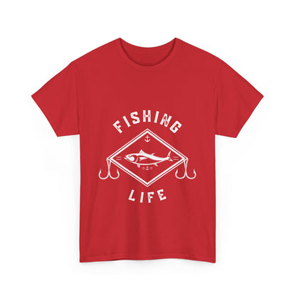 "Fishing life" Unisex Cotton Tee