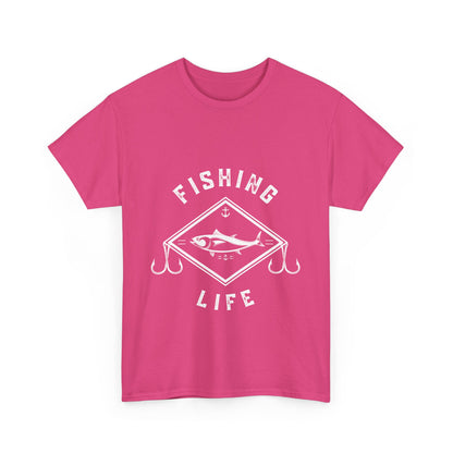 "Fishing life" Unisex Cotton Tee