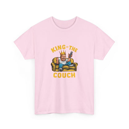 "King of the couch" Unisex Cotton Tee