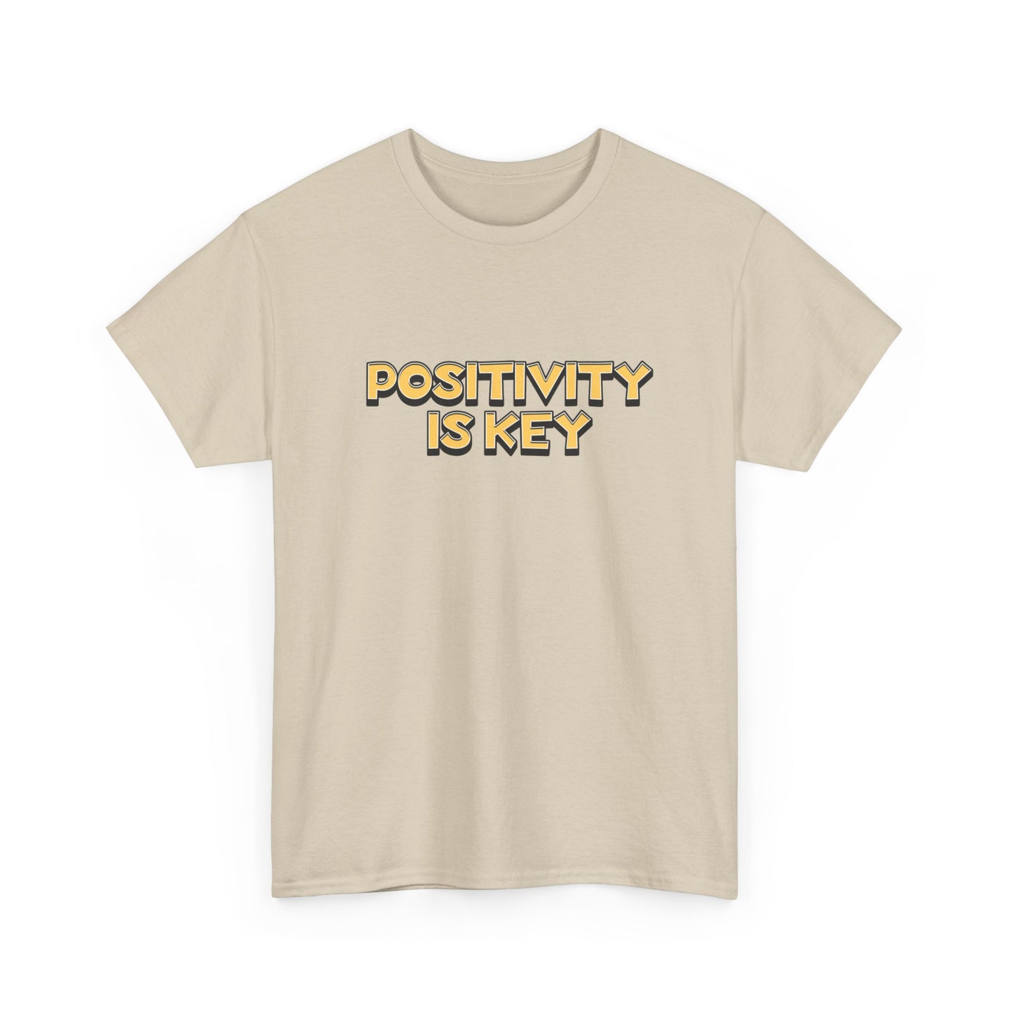 "Positivity is key" Unisex Cotton Tee