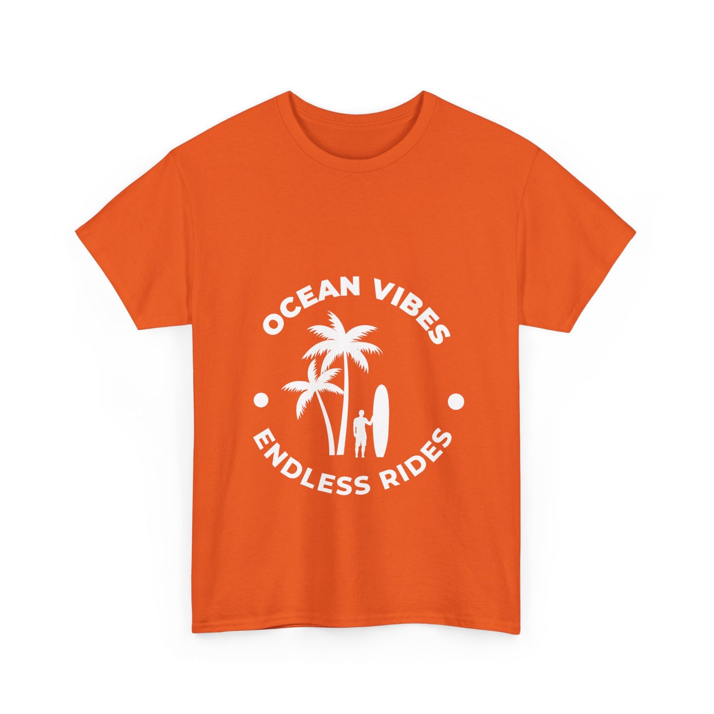 "Ocean vibes, endless rides" Unisex Cotton Tee