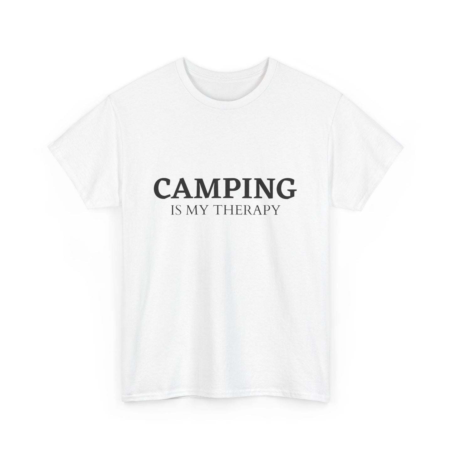 "Camping is my therapy" Unisex Cotton Tee