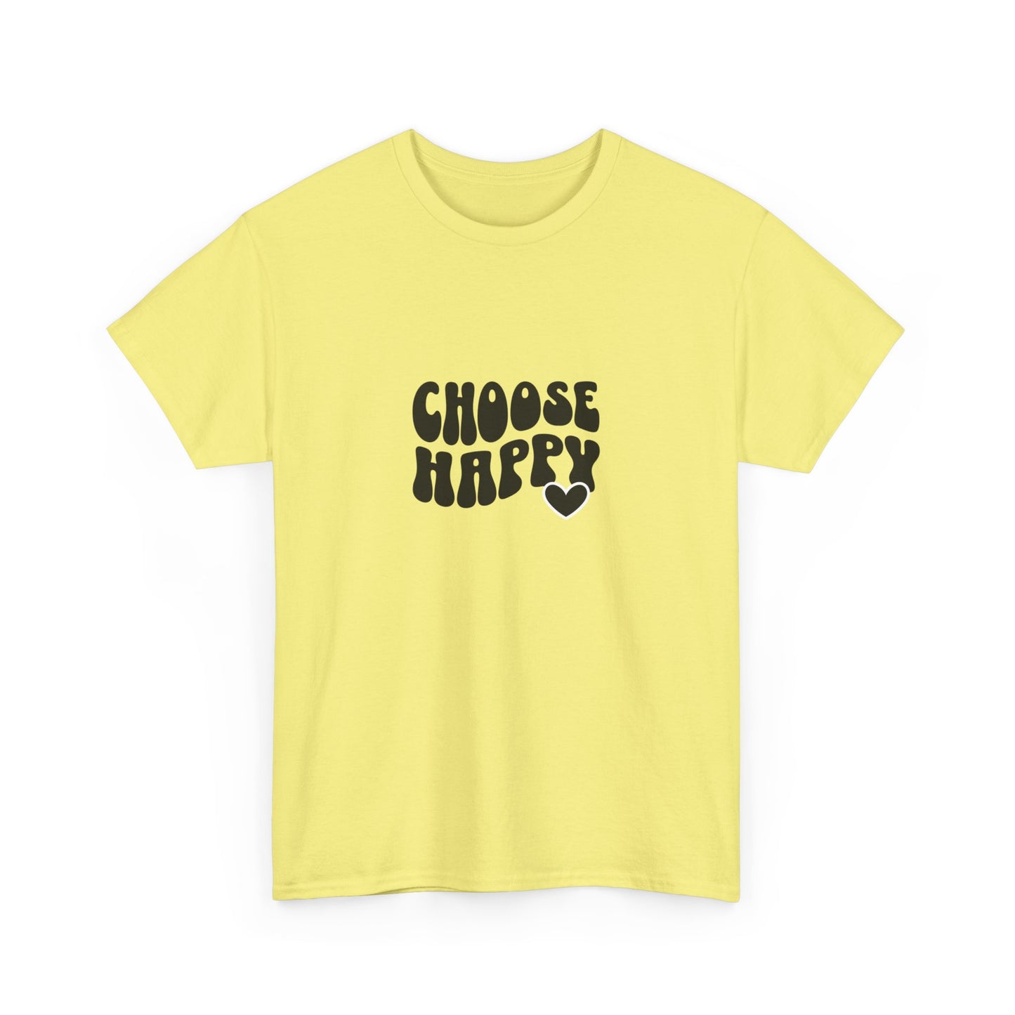 "Choose happy" Unisex Cotton Tee