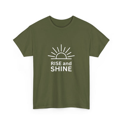 "Rise and shine" Unisex Cotton Tee