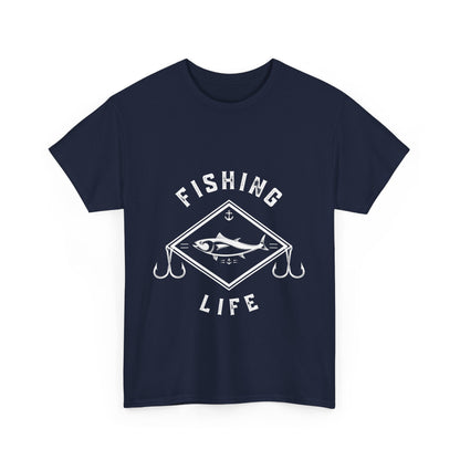 "Fishing life" Unisex Cotton Tee