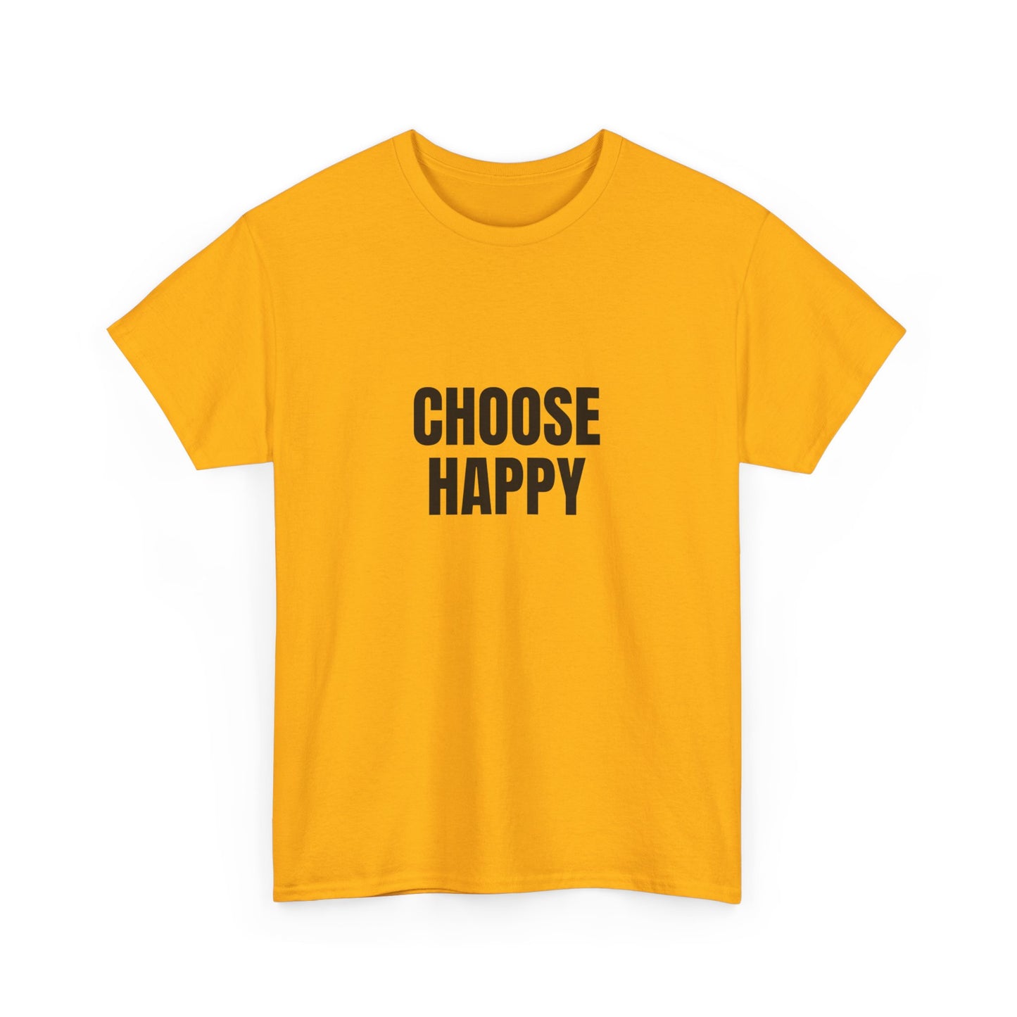 "Choose happy" Unisex Cotton Tee