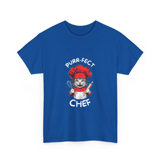 "Purr-fect chef" Unisex Cotton Tee