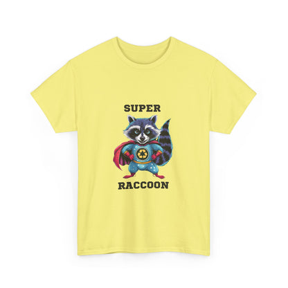 "Super raccoon" Unisex Cotton Tee