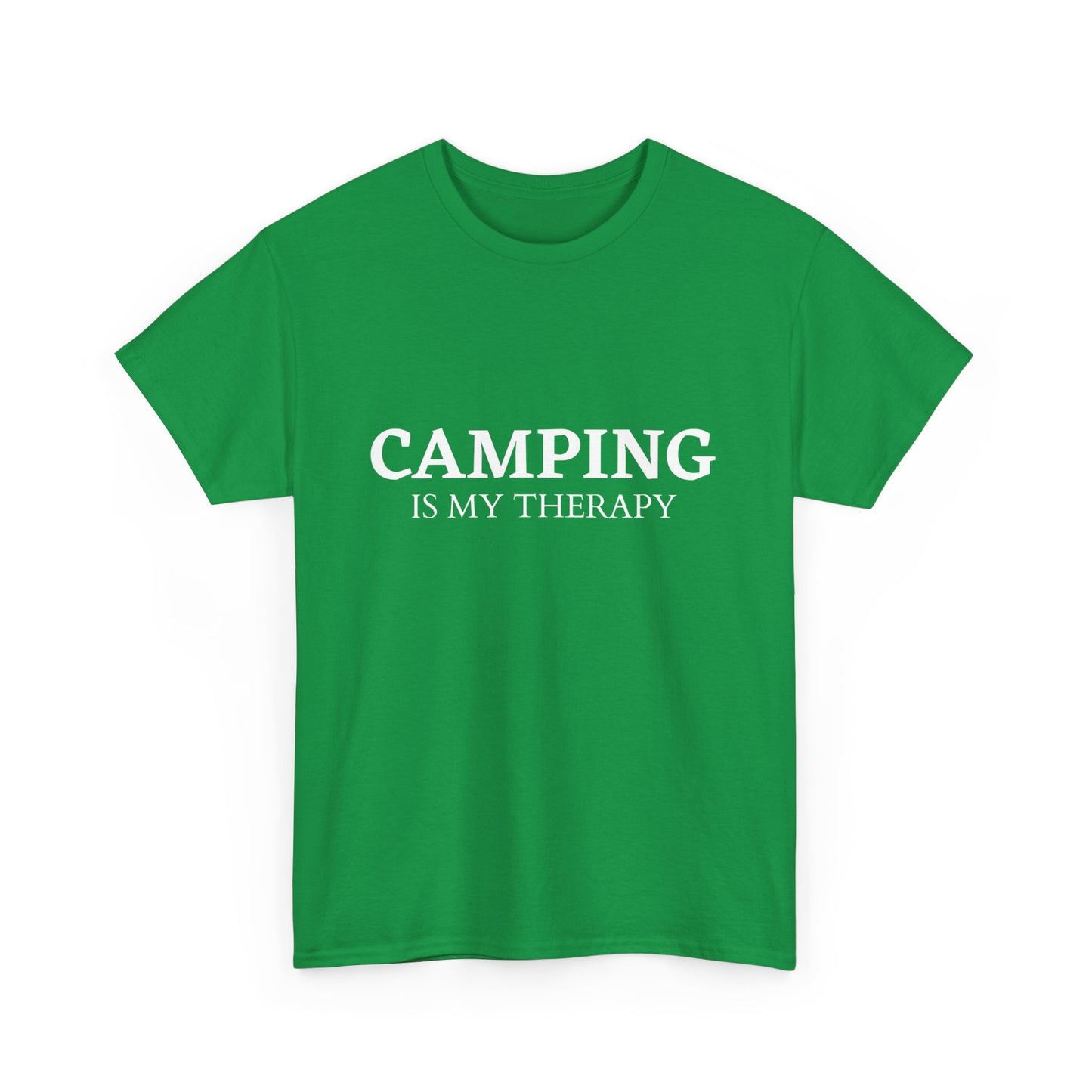 "Camping is my therapy" Unisex Cotton Tee