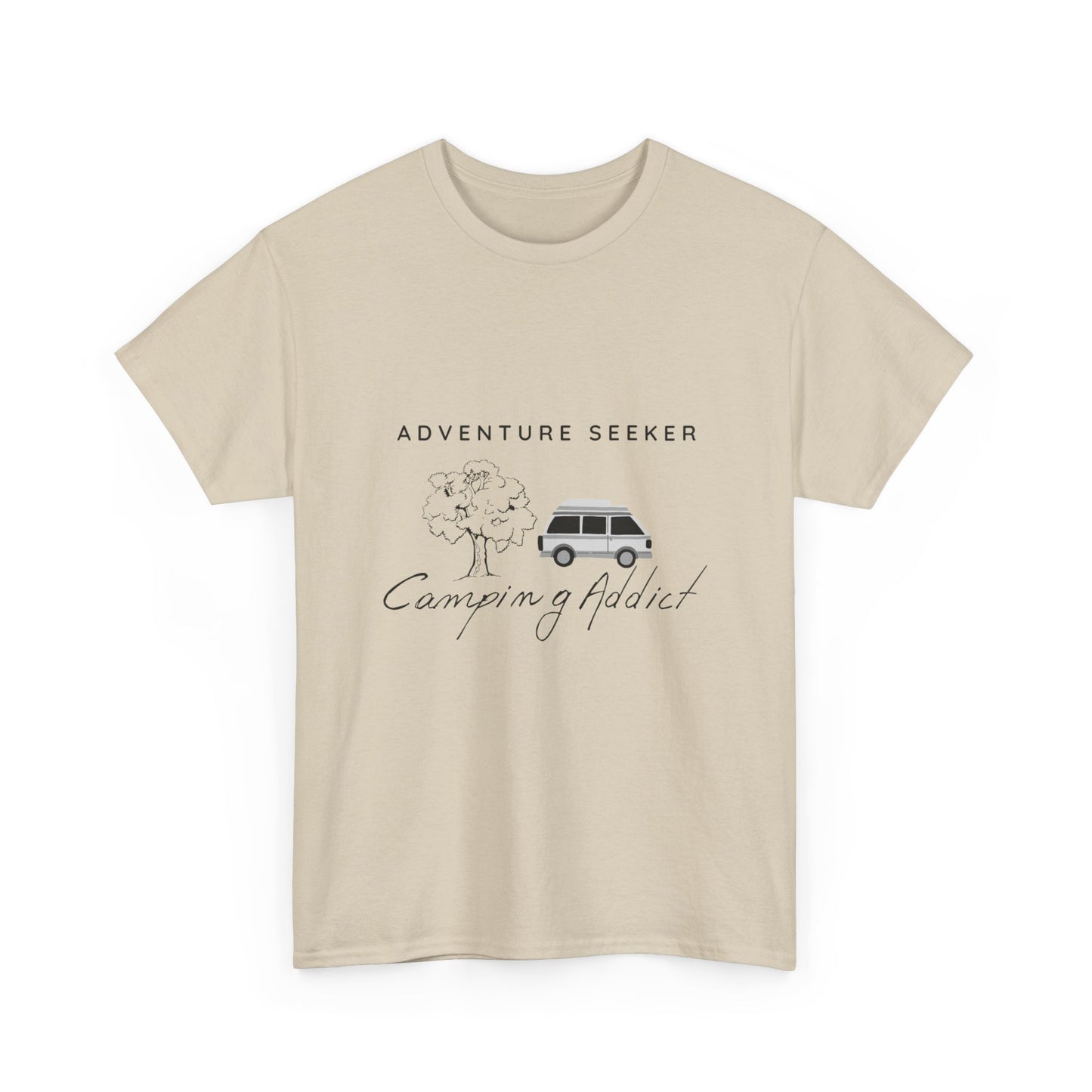 "Adventure Seeker: Camping Addict" Unisex Cotton Tee