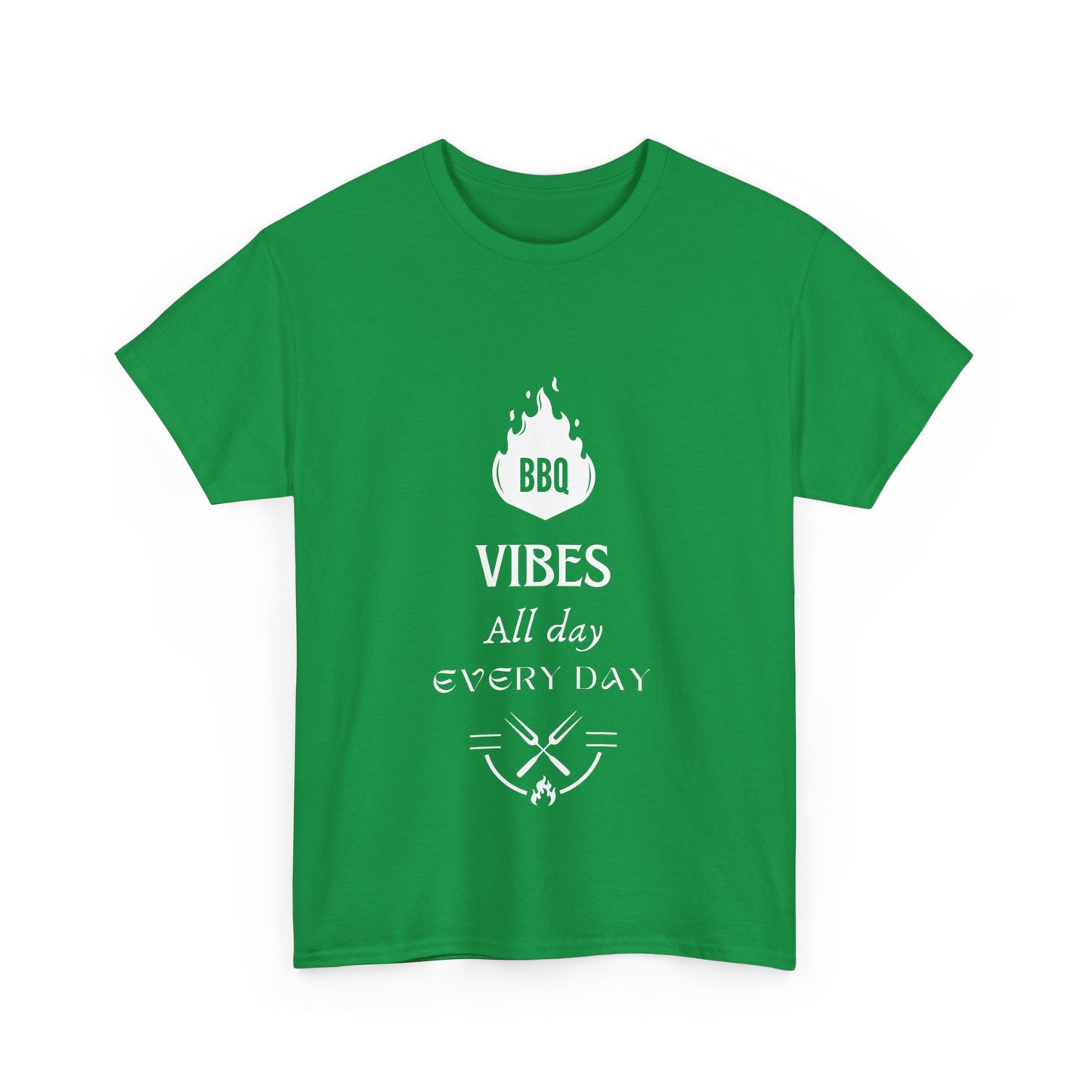 "BBQ vibes, all day, every day." Unisex Cotton Tee