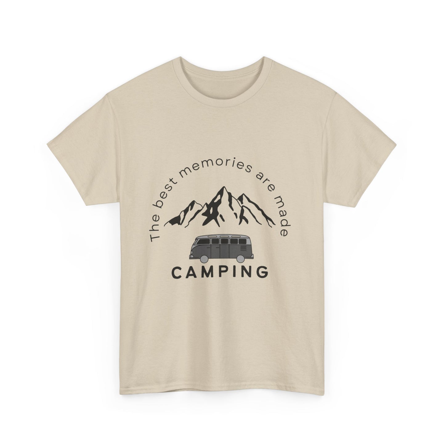 "The best memories are made camping" Unisex Cotton Tee