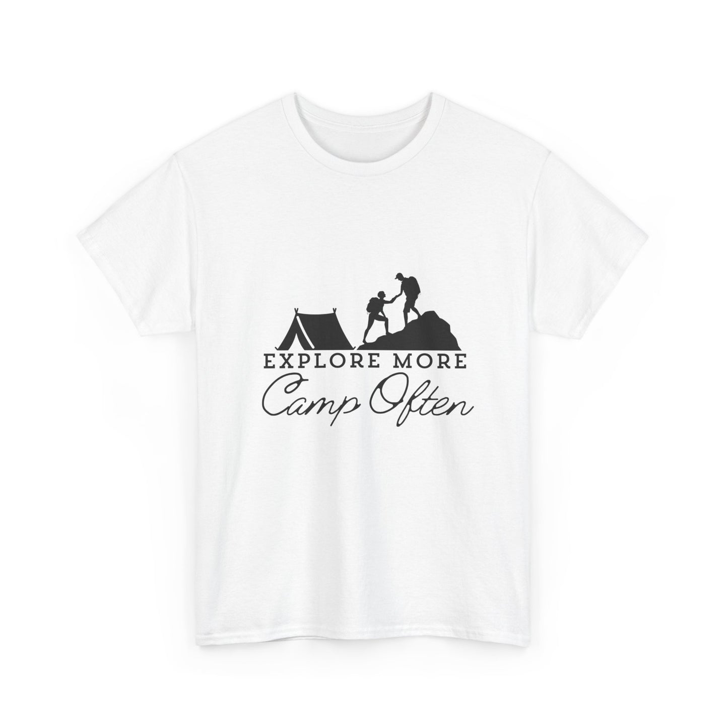 "Explore More, Camp Often" Unisex Cotton Tee