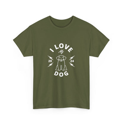 "I love my dog" Unisex Cotton Tee