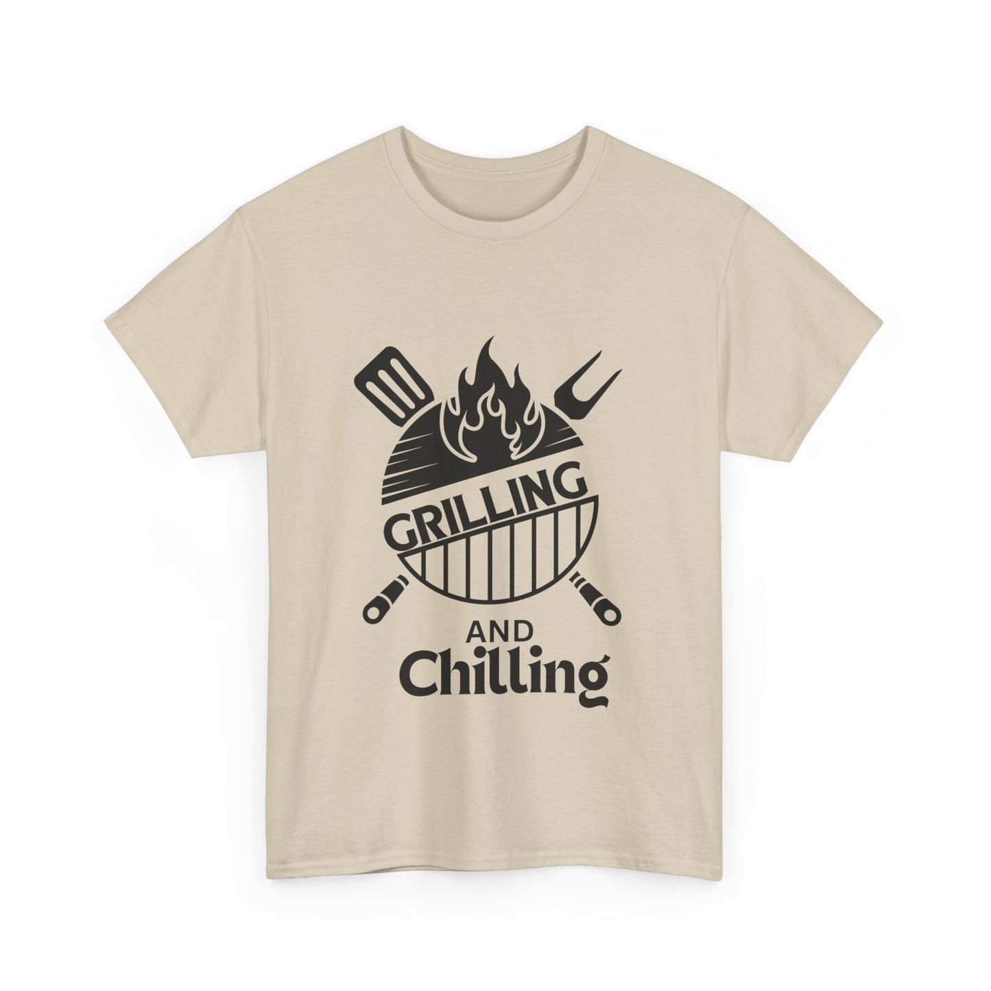 "Grilling and chilling" Unisex Cotton Tee