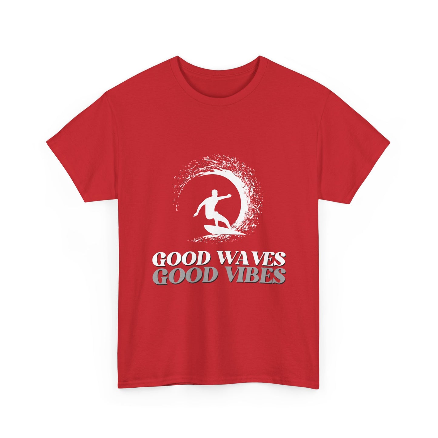 "Good waves good vibes" Unisex Cotton Tee