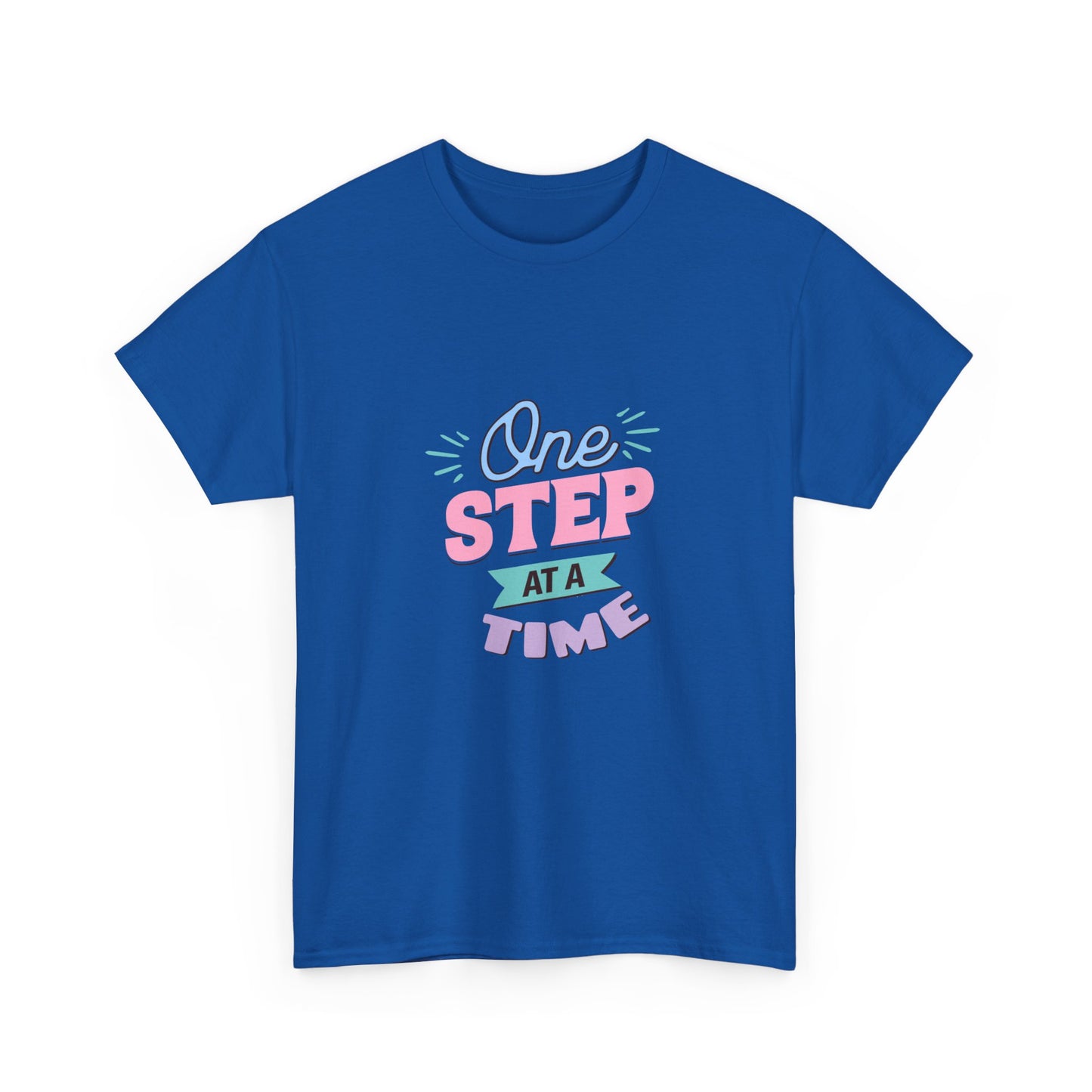 "One step at a time" Unisex Cotton Tee