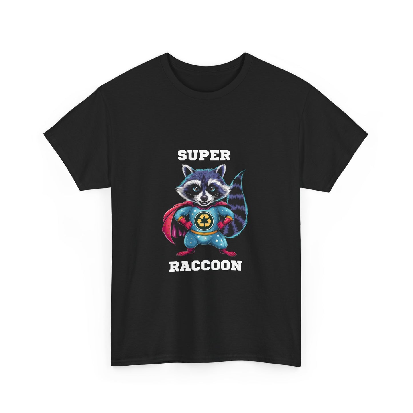 "Super raccoon" Unisex Cotton Tee