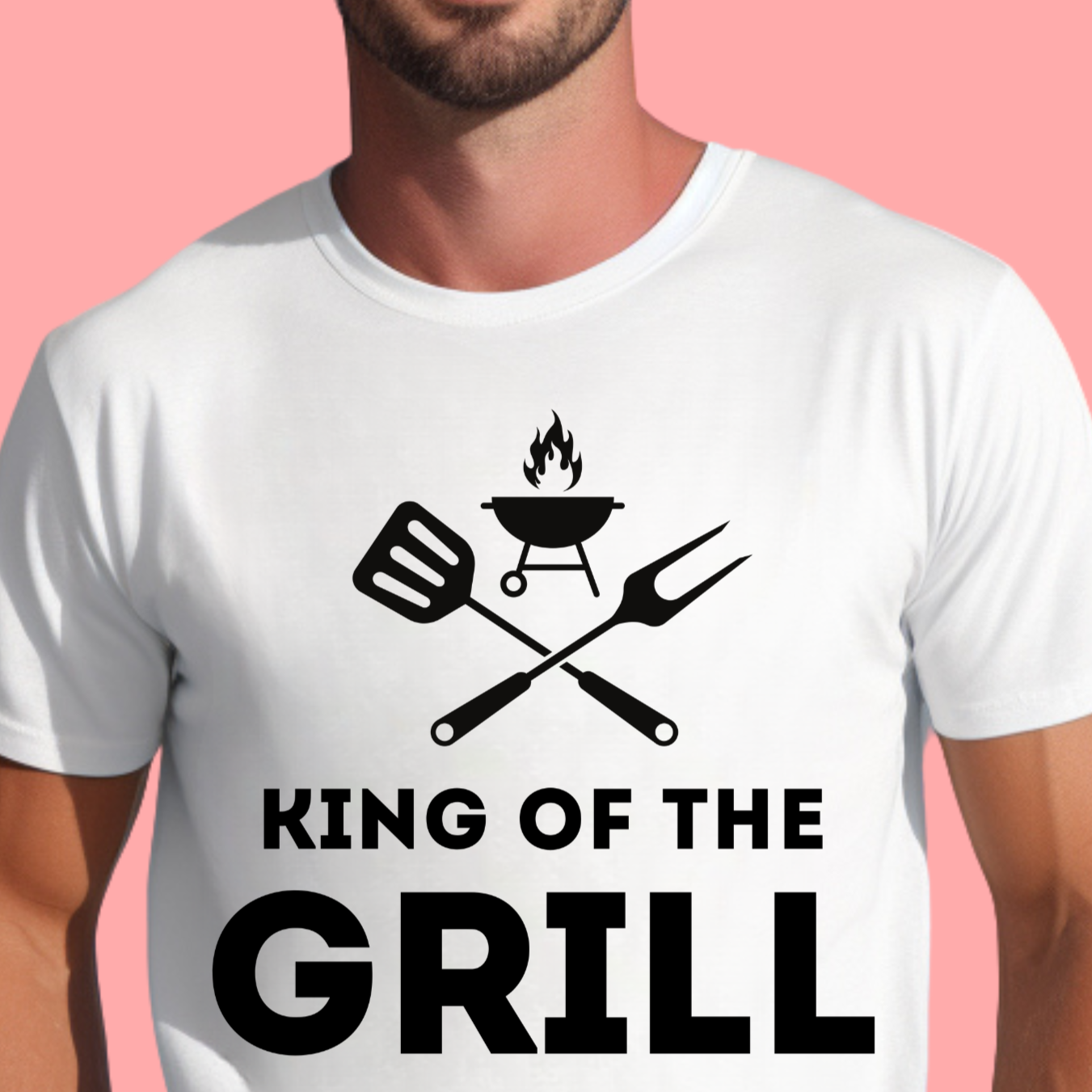 "King of the grill" Unisex Cotton Tee