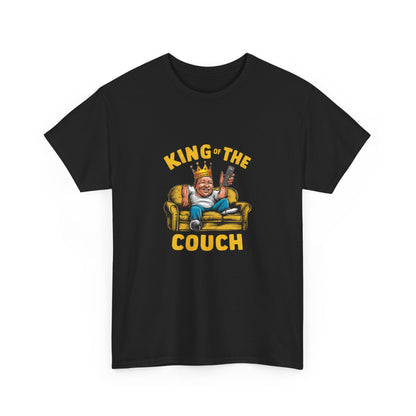 "King of the couch" Unisex Cotton Tee