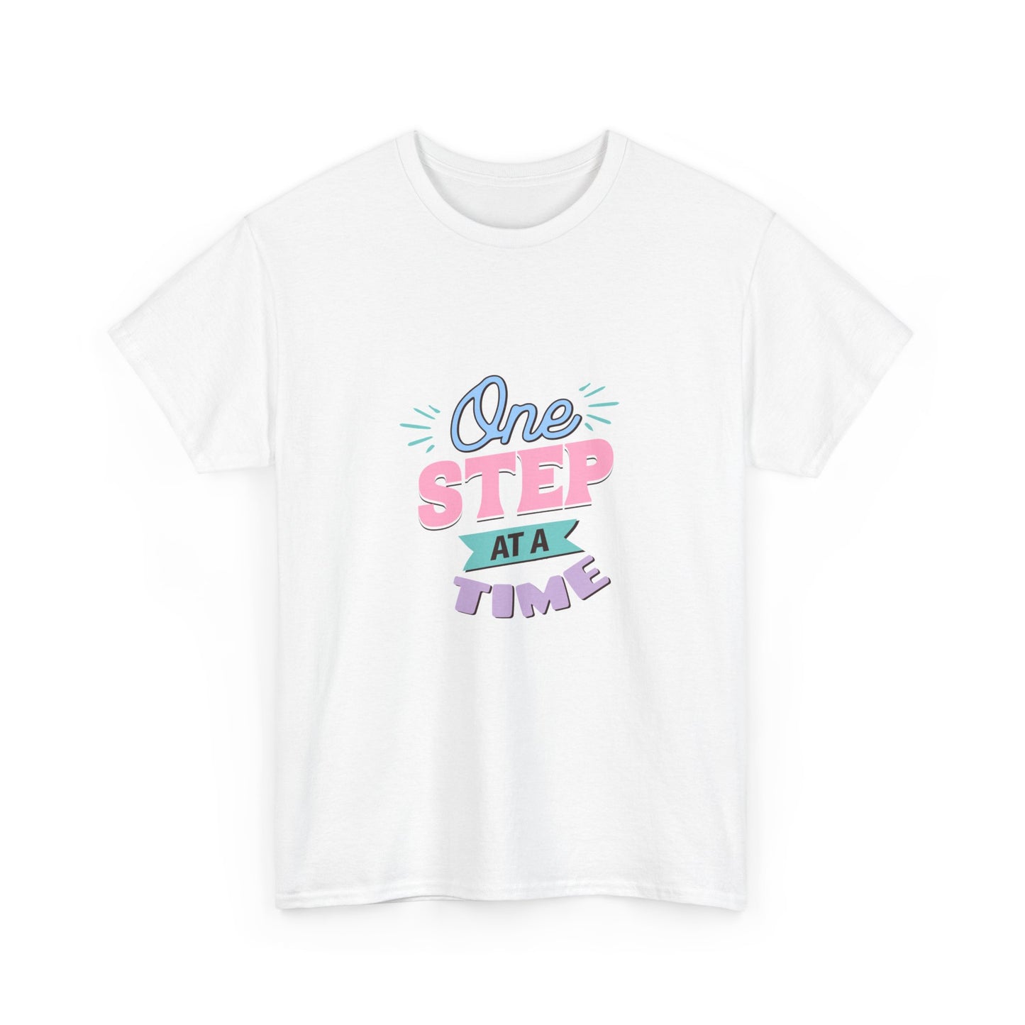 "One step at a time" Unisex Cotton Tee