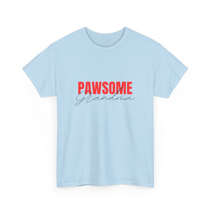 "Pawsome grandma" Unisex Cotton Tee